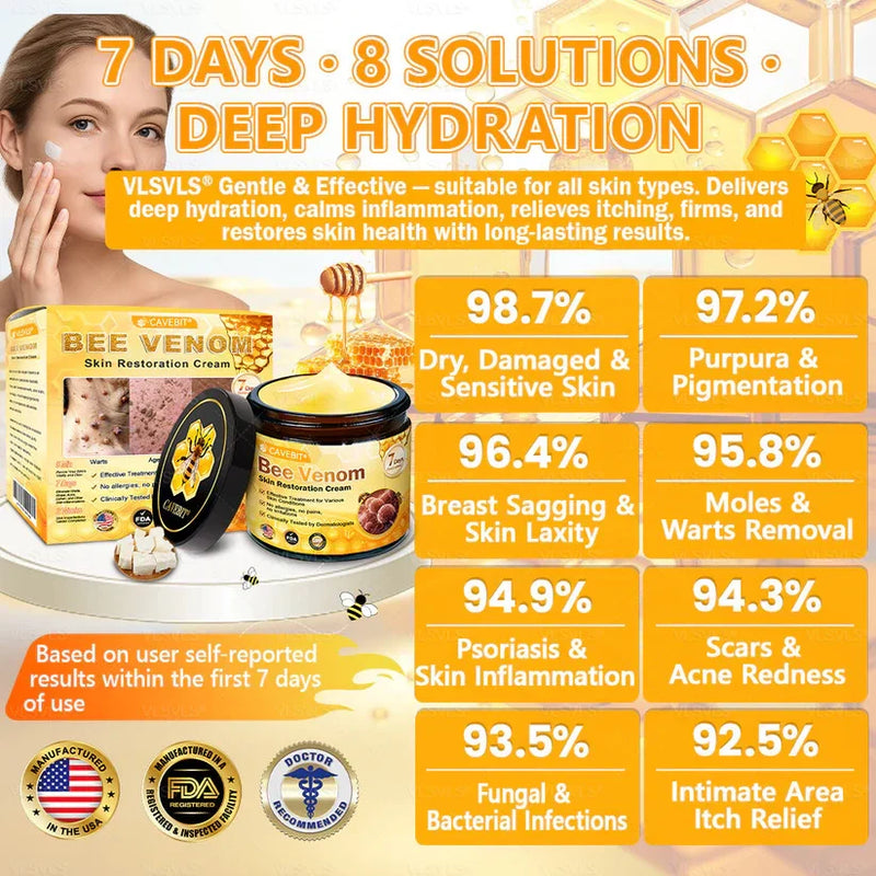 BeeLuxe – Crema facial reafirmante de veneno de abeja premium