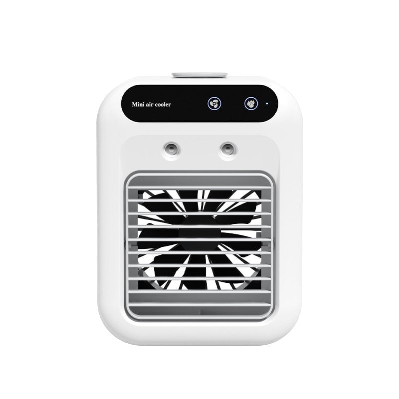 BreezeMist – Mini Ventilador Rociador Refrigerante