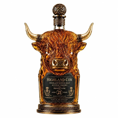 RegalHorn – Decantador de whisky de vaca de las Highlands de lujo