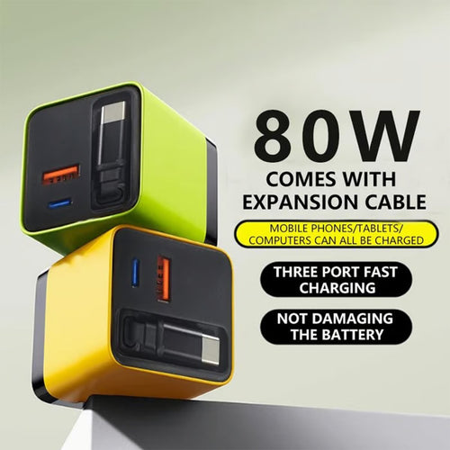 VoltCore – Cargador rápido multipuerto de 80W