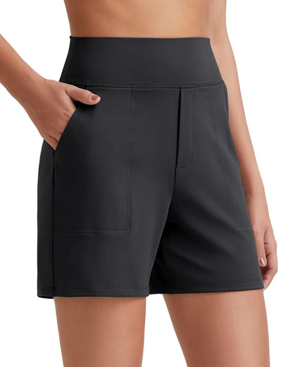 FitAura – Damen-Sportshorts mit hoher Taille