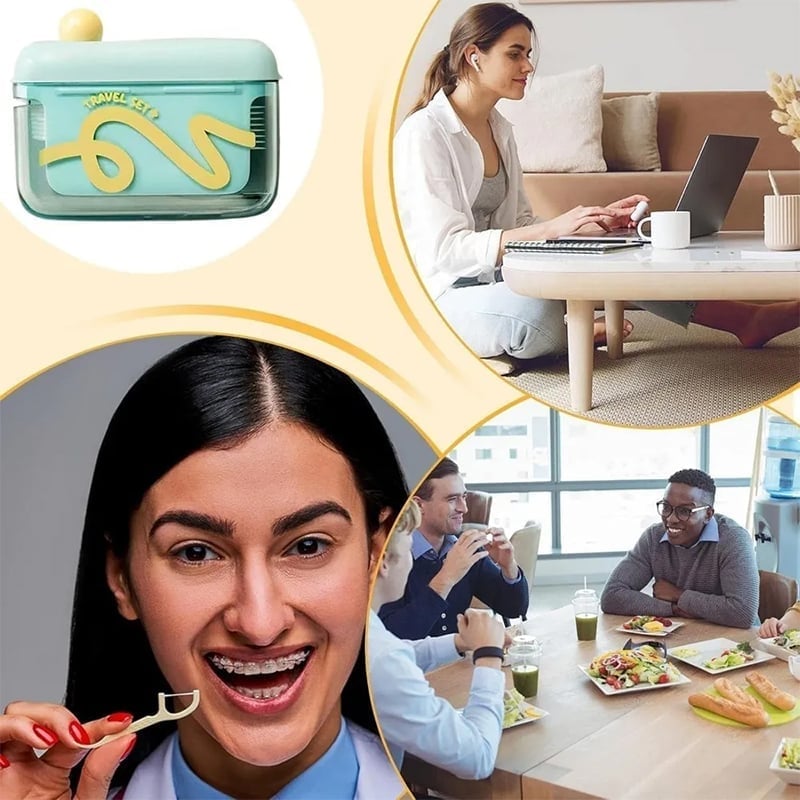 SmileFlow | Estuche Portátil para Hilo Dental