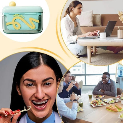 SmileFlow | Estuche Portátil para Hilo Dental