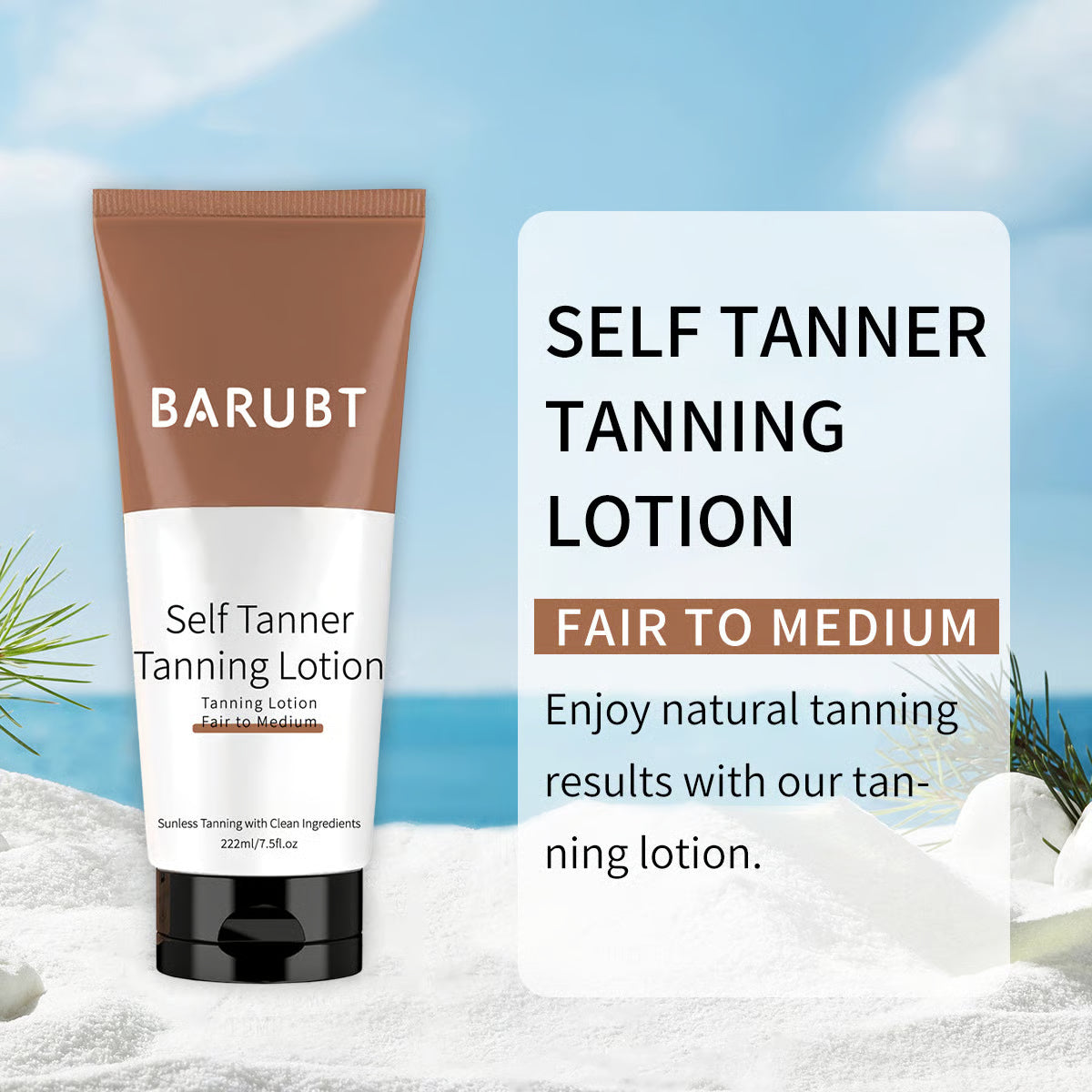 BronzeAura – Loción Autobronceadora con Acabado Natural