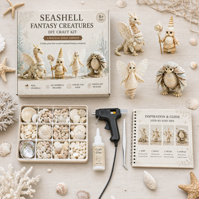 Shellora – Kit de manualidades creativo de conchas marinas