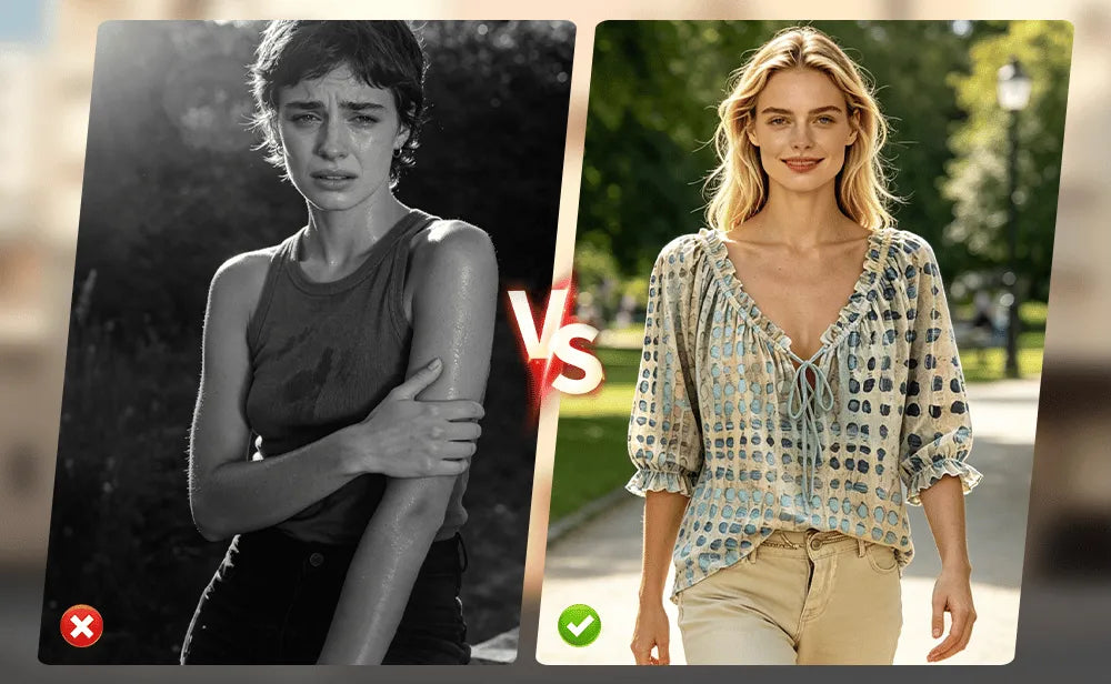 ModaDots – Blusa informal con cordones