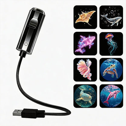 OrbitGlow – Lámpara estelar de cuello de cisne flexible