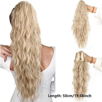 SilkiPony – Extensión de Cola de Caballo de Cabello Natural
