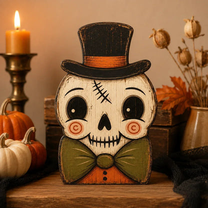HarvestHeirloom – Colección de figuras de madera vintage de Navidad