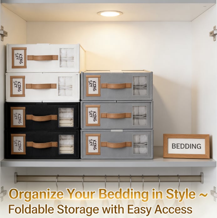 BeddyBox - Organizador plegable para sábanas y edredones