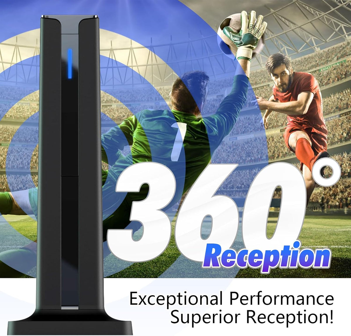 📺 Antena de TV - Antena Digital HD - HDTV interior 1080P 4K (largo alcance) 🎁