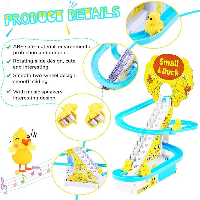 WaddlePlay – Set de Aventura de Tobogán de Patitos
