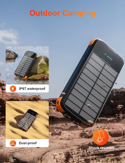 SolarVault - Batería Externa de Emergencia de 40000mAh