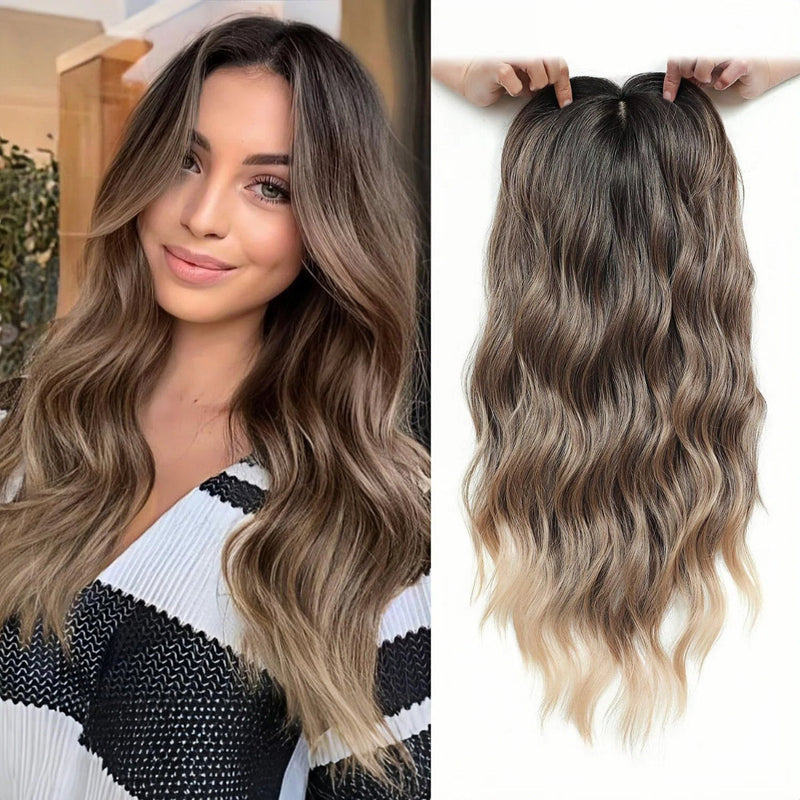 VolumeGrace – Nahtlose wellige Haar-Topper-Extension