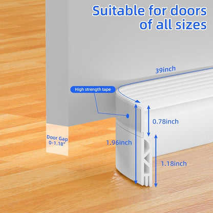 SealGuard – Tira de silicona para sellado bajo puerta