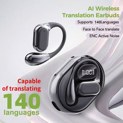 TranslaWave – Auriculares inalámbricos de oído abierto con traducción inteligente por IA
