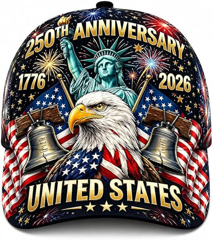 FreedomForge – Gorra del patrimonio de Estados Unidos 1776–2026