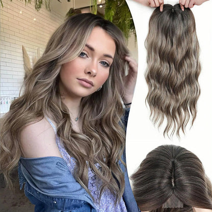 VolumeGrace – Nahtlose wellige Haar-Topper-Extension