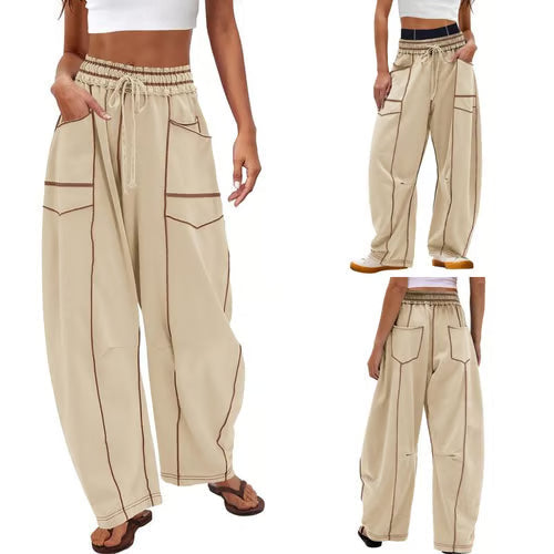 StreetLoom – Pantalones de barril holgados para mujer