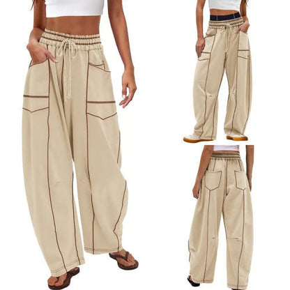 StreetLoom – Pantalones de barril holgados para mujer
