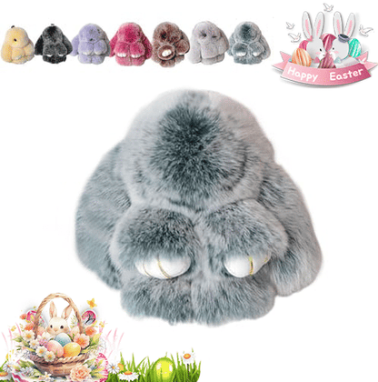 HopCharm – Llavero de peluche con conejito adorable
