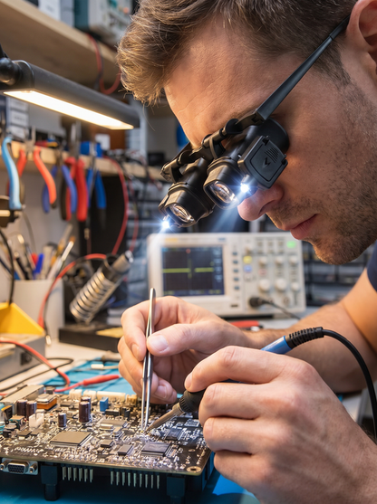 VisionPro – Kit de gafas con lupa LED manos libres