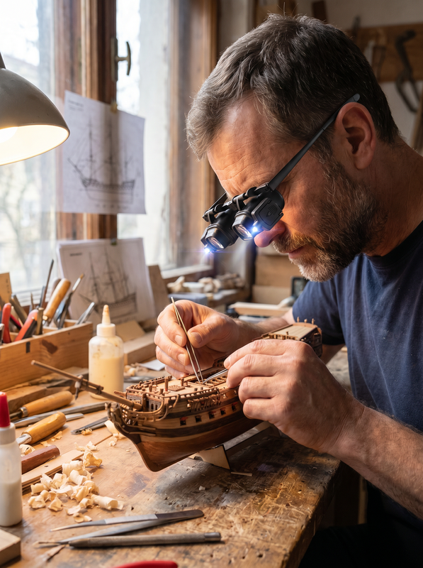 VisionPro – Kit de gafas con lupa LED manos libres