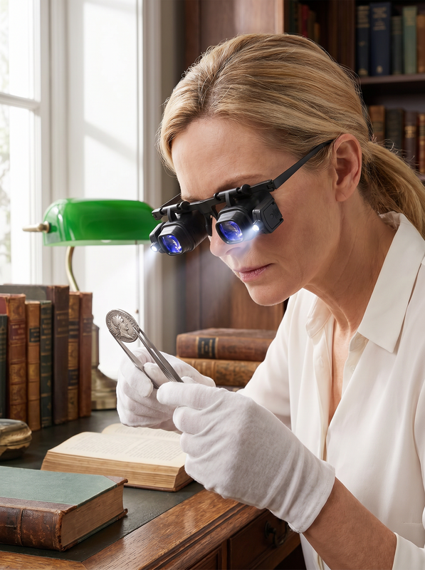 VisionPro – Kit de gafas con lupa LED manos libres