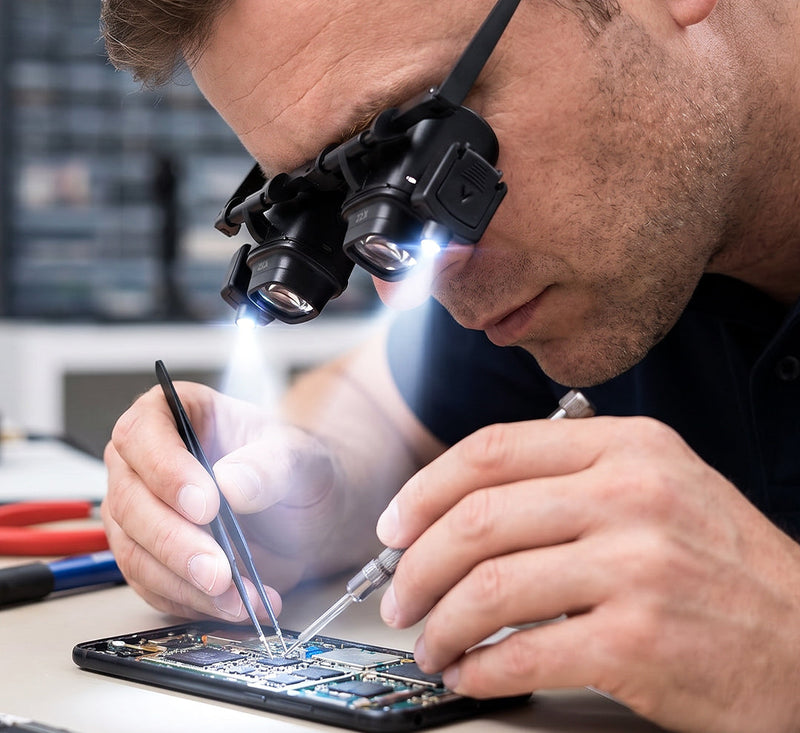 VisionPro – Kit de gafas con lupa LED manos libres