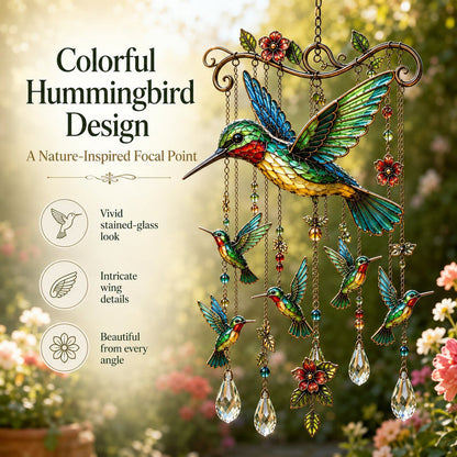 HumiGrace – Elegante carrillón de viento de colibrí