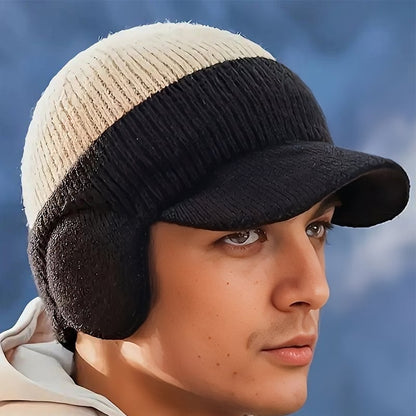 FrostFlex - Gorro de Invierno Cortavientos con Visera de Ajuste Elástico