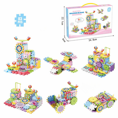 BrainBoost Builders – Montessori-Zahnrad-Bausteine