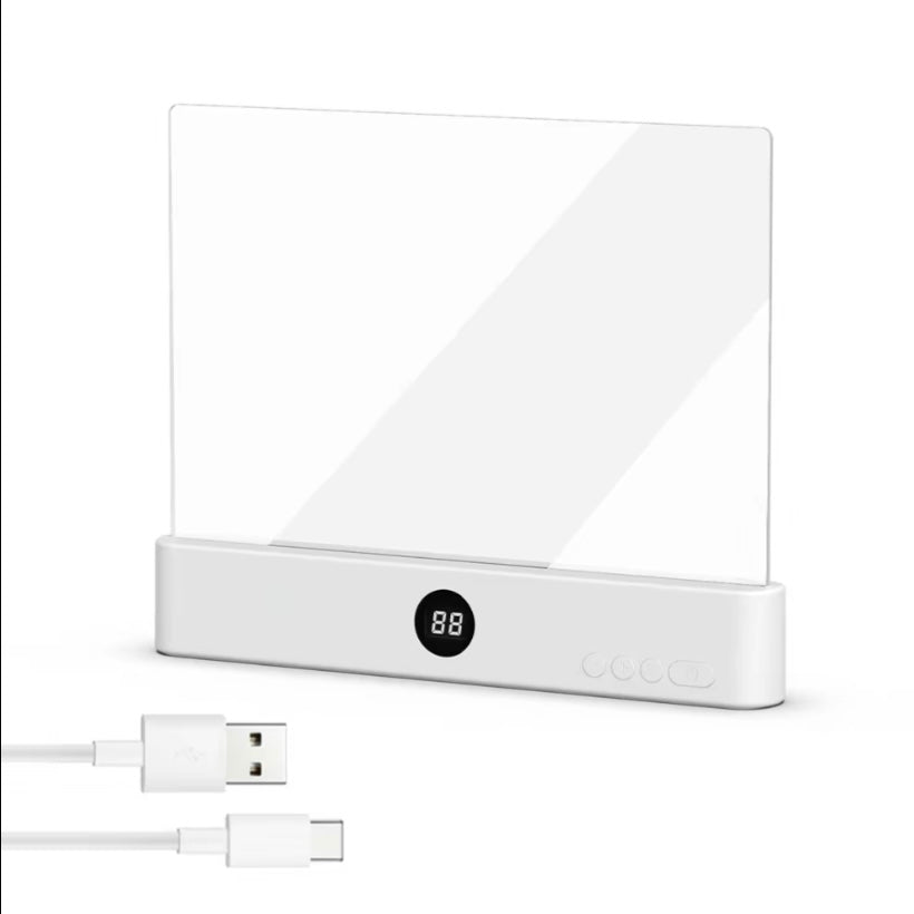 NightLume – Lámpara de Lectura LED Recargable Transparente