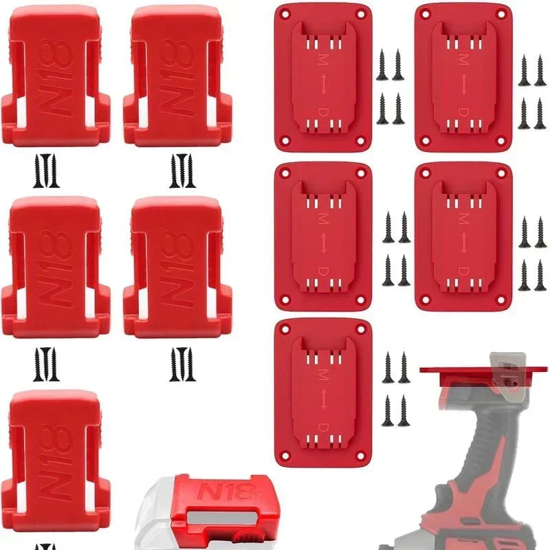 VoltRack – Kit de montaje en pared para 20 herramientas y baterías