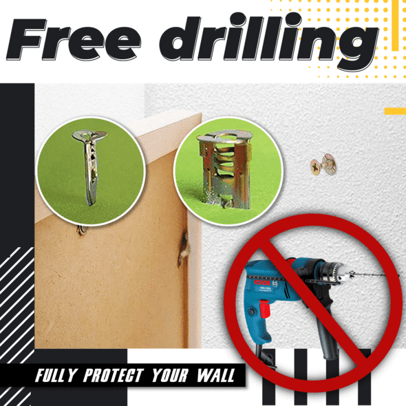 WallViper - Set aus Gipskartondübeln & Schrauben