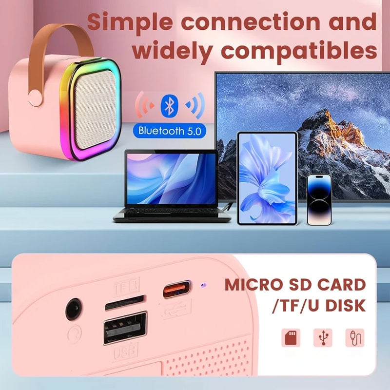 BeatVox – Mini-Karaoke-Lautsprecher mit Mikrofonen