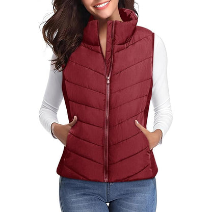 Warmora – Ärmellose Slim-Fit-Winterweste