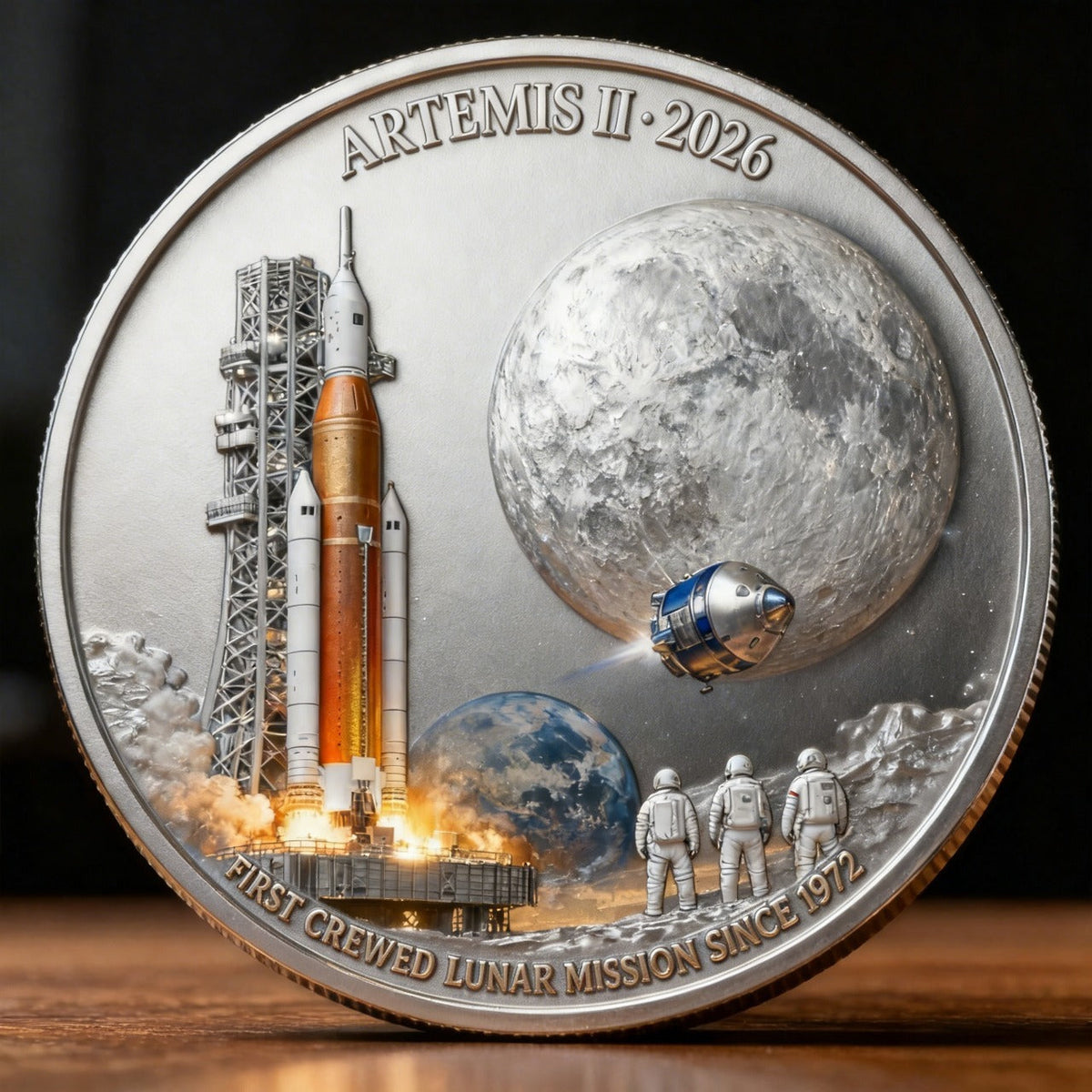 CosmicEra – Tribut-Münze zur Mondexploration