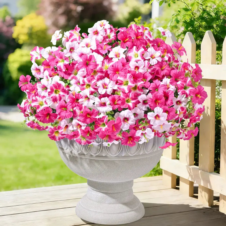 EverBloom – Flores de Petunia Artificiales Resistentes a los Rayos UV
