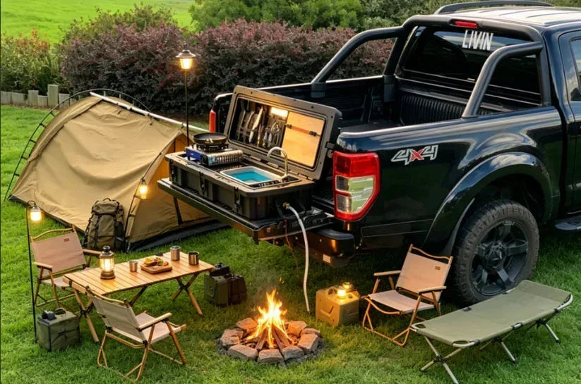 CampNova – Schnell aufzubauende Outdoor-Kochstation
