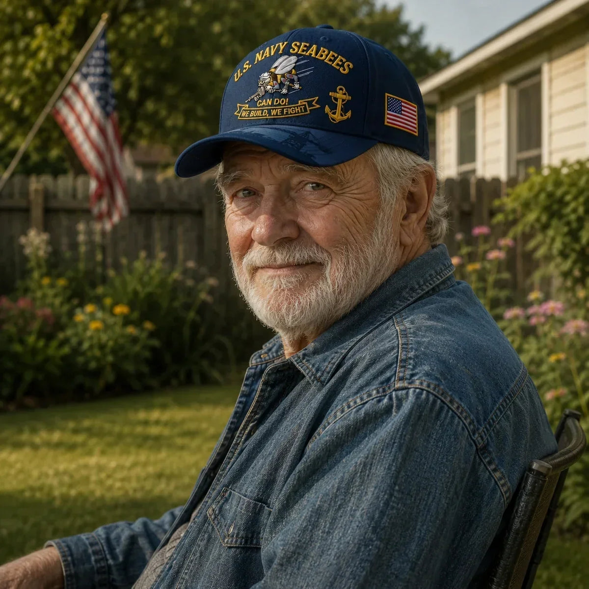 Seabee - Gorra de homenaje "¡Sí se puede!" de los Seabees de la Marina de EE. UU. 🇺🇸