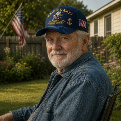 Seabee - Gorra de homenaje "¡Sí se puede!" de los Seabees de la Marina de EE. UU. 🇺🇸