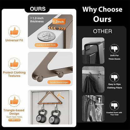 ClutterFree – Organizador colgante de puerta que ahorra espacio