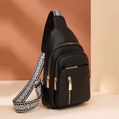LuxeCarry – Bolso cruzado minimalista de color sólido