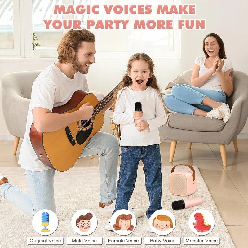 BeatVox – Mini-Karaoke-Lautsprecher mit Mikrofonen