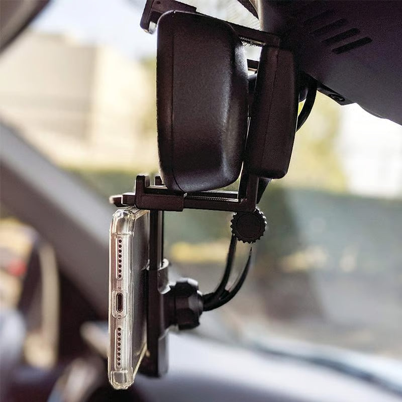 FlexMount – Soporte Giratorio para Teléfono para Espejo Retrovisor