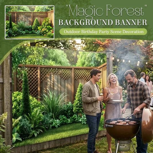 GardenCharm – Wald-Spalier Party-Hintergrund