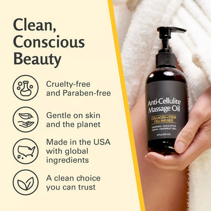 AuraRenew – Aceite corporal antiedad con colágeno y células madre