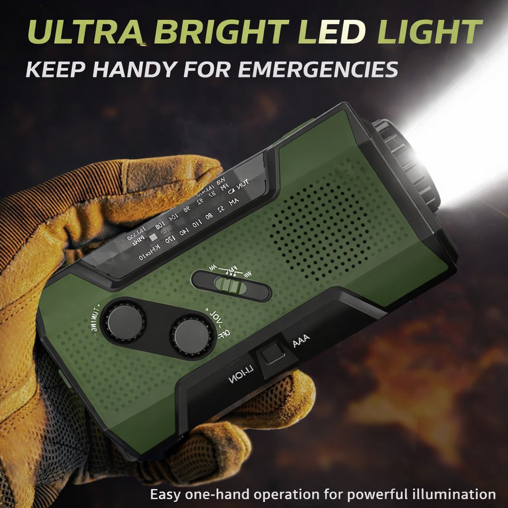 PowerCast Elite – Radio de emergencia 4 en 1