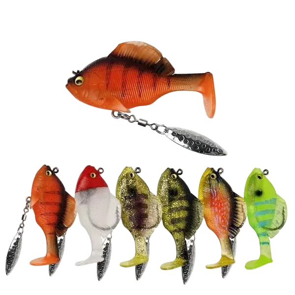 FishMagnet – Kit de señuelos de cabeza plomada de vinilo blando
